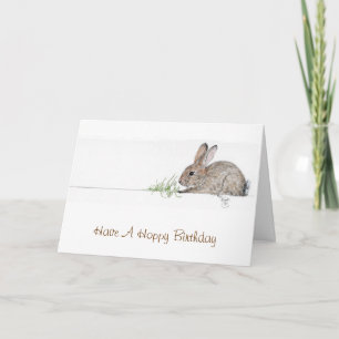 Bunny Birthday card