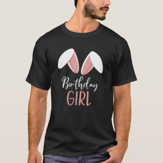 Bunny Birthday Girl Matching Family Birthday Party T-Shirt