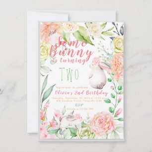 Bunny Birthday Invitation