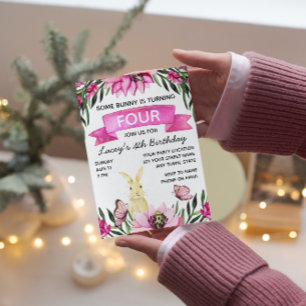 Bunny Birthday Invitation