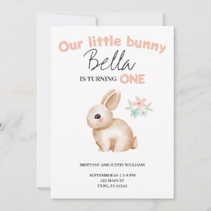 Bunny Birthday Party Invitation