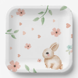 Bunny Birthday Party Paper Plates
