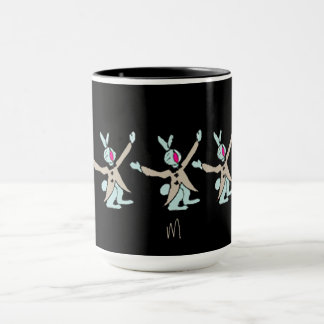Bunny Black Mug
