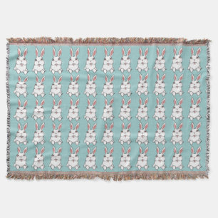 Bunny Blanket Easter Bunny Rabbit Throw Blankets
