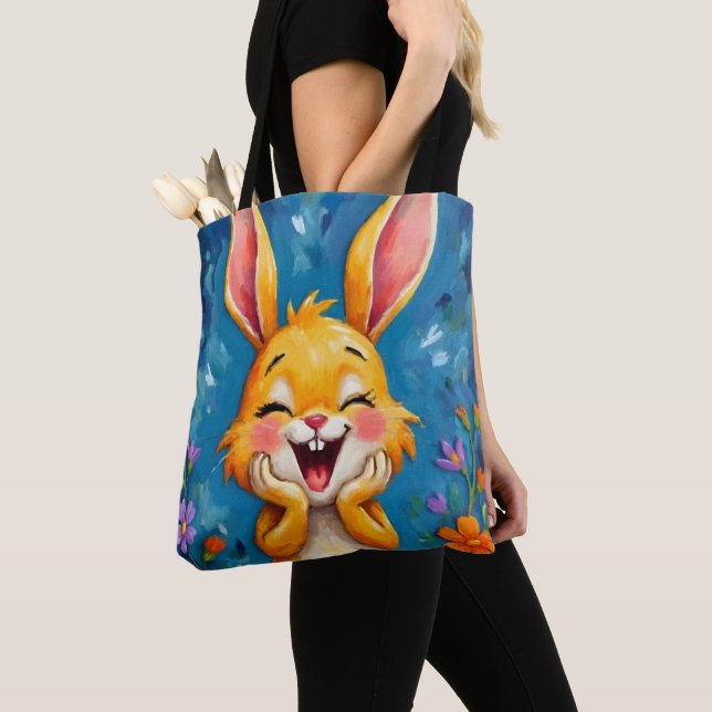 Bunny Bliss Tote Bag (Close Up)