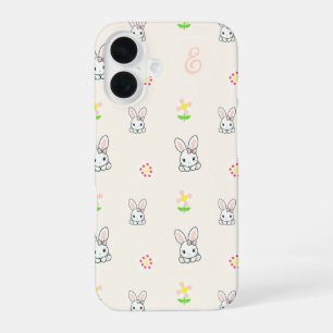 Bunny Bloom Delight iPhone 16 Case