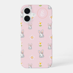 Bunny Bloom Delight iPhone 16 Case