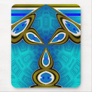 Bunny Blue Lamp Mousepad