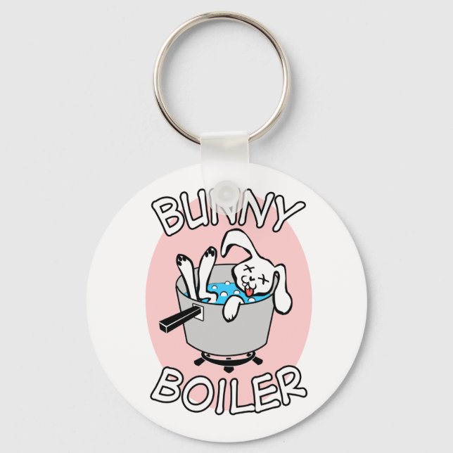 Bunny Boiler Keychain (Front)
