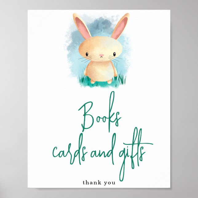 Bunny - Books cards and gifts Poster (Front)
