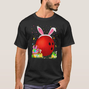 Bunny Bowling Easter Egg Hunt Bowling Easter Sunda T-Shirt
