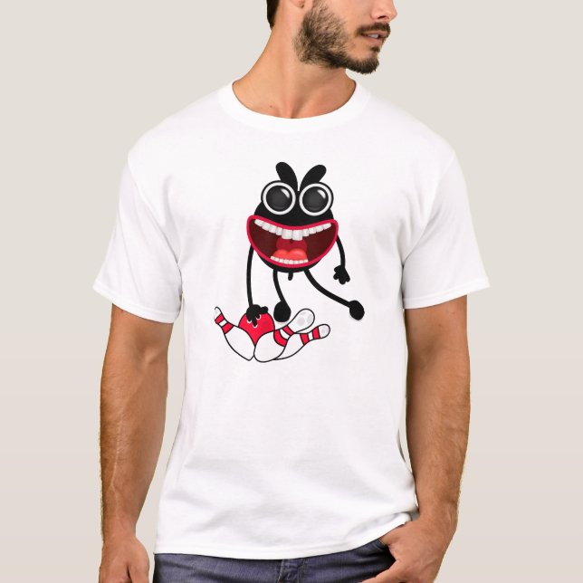 Bunny Bowling Fun T-shirt (Front)