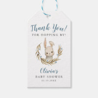 Bunny Boy Baby Shower Thanks for Hopping By