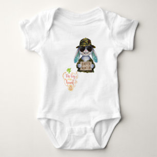 Bunny Boy Hunting Baby Bodysuit