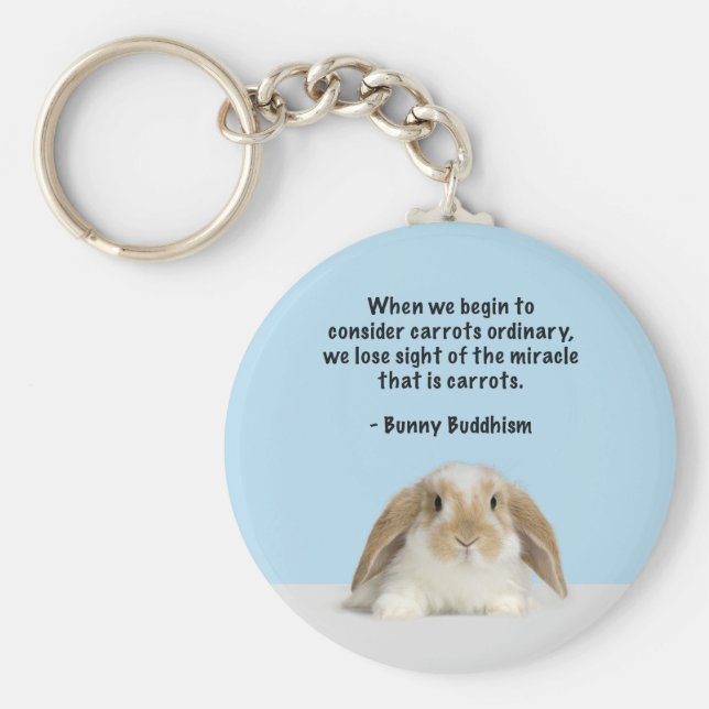 Bunny Buddhism Basic Keychain (Front)