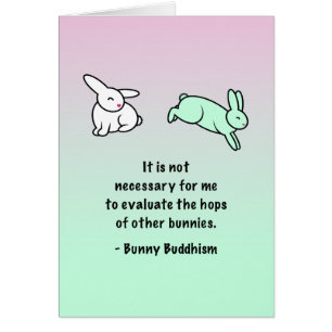 Bunny Buddhism "Hops of Other Bunnies" Card
