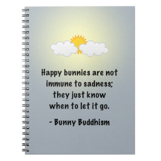Bunny Buddhism "Let It Go" Notebook