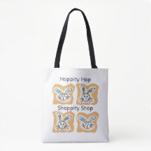 Bunny buddy shopping bag.