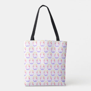 Bunny Bun Multicolor Tote Bag