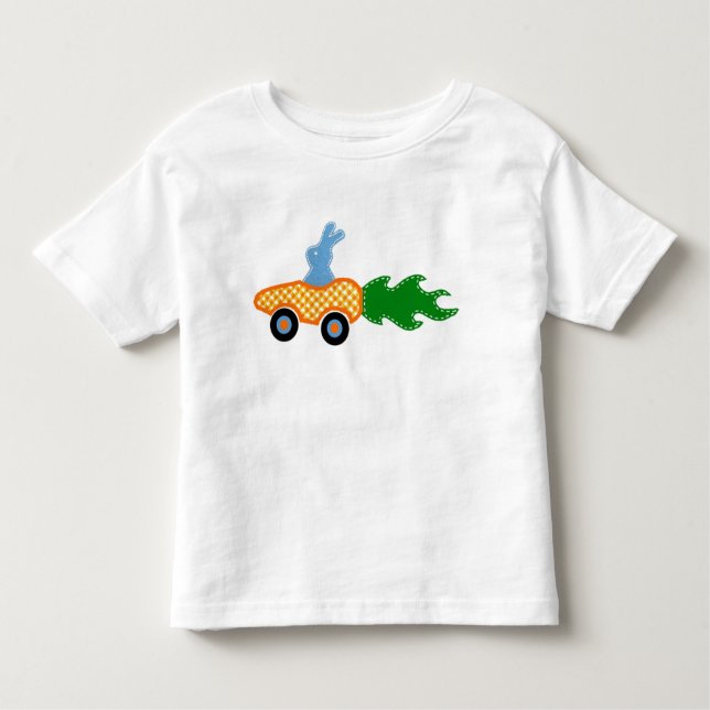 Bunny Carrot Car T-shirt (Front)