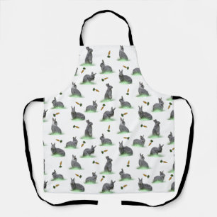 Bunny Carrot Craze All Over Print Apron