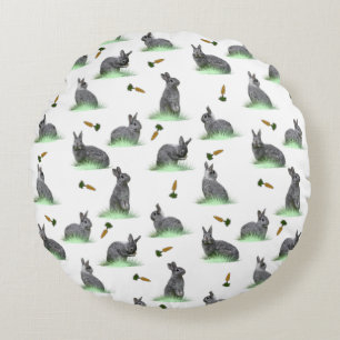 Bunny Carrot Craze Pillow (choose colour)