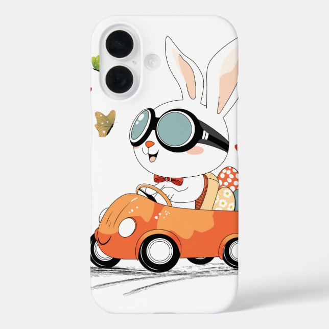 Bunny Carrot Hopping Ride Case-Mate iPhone Case (Back)