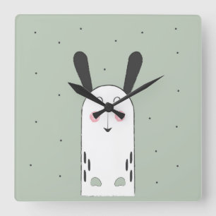 Bunny Cartoon Kids Baby Room Clock