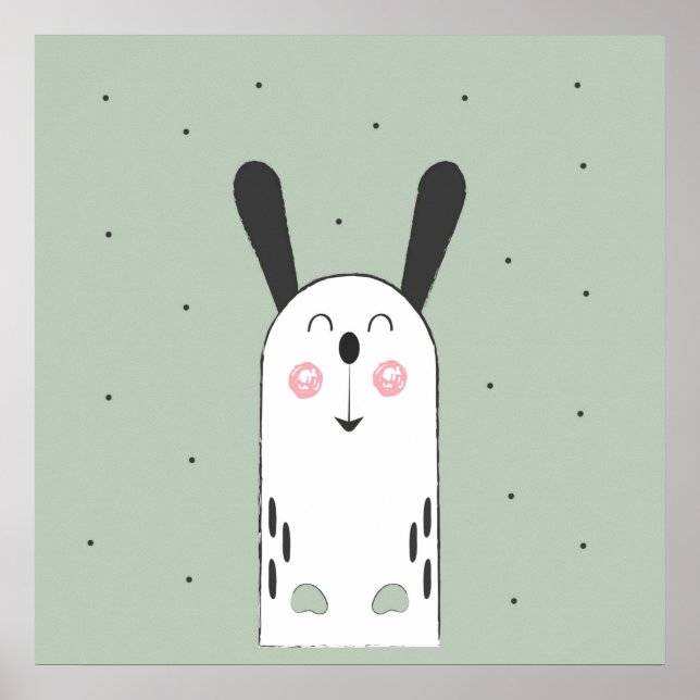 Bunny Cartoon Kids Poster (Front)