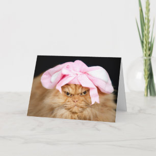 Bunny Cat Easter Card