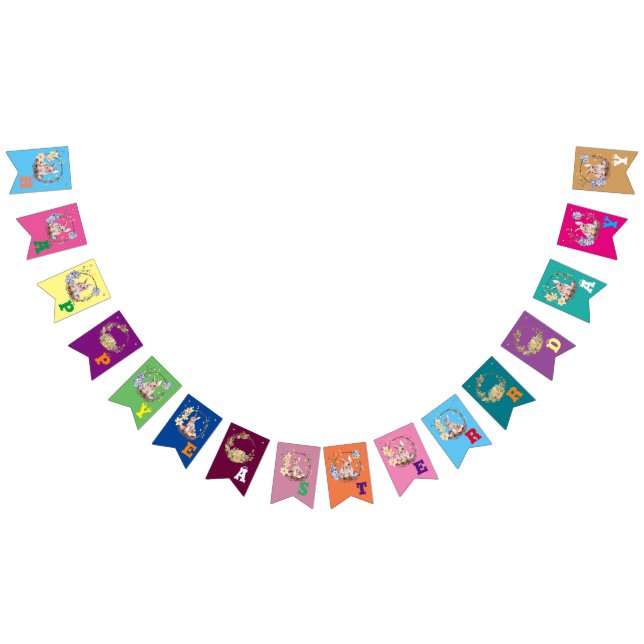 Bunny Celebrates Easter Day Bunting (All)