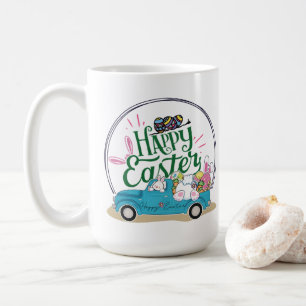 Bunny Celebrates Easter Day Coffee Mug