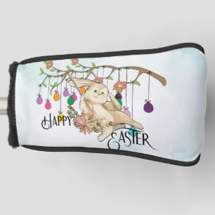 Bunny Celebrates Easter Day Golf Head Cover