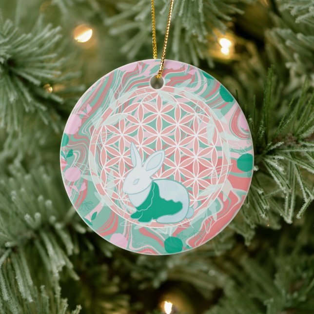 Bunny Ceramic Ornament (Tree)