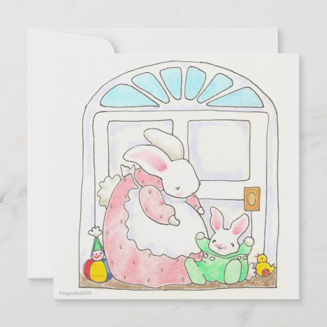 bunny change of address card (Front)