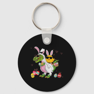 Bunny Chicken Riding Dinosaur T Rex Egg Hunt Dinos Key Ring