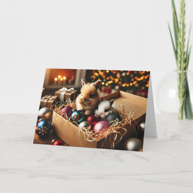 Bunny Christmas card (Front)