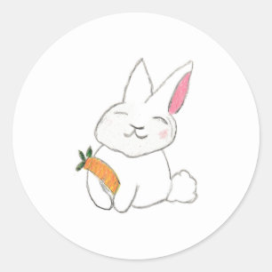 Bunny Classic Round Sticker