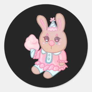Bunny Clown Sticker