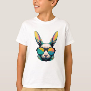 Bunny Colourful Face With Sunglasses for men, boys T-Shirt