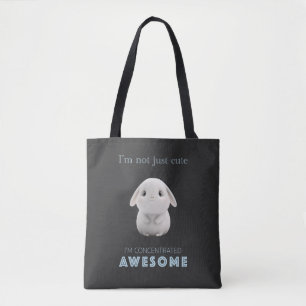 Bunny Concentrated Awesome Cute Adorable Funny Tote Bag