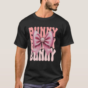 Bunny Coquette Bow Pink Cute Grandma Mother's Day T-Shirt