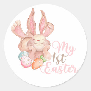 Bunny Crew 1st Easter Classic Round Sticker