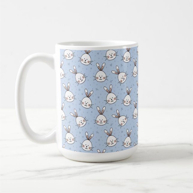 Bunny Cute rabbit pattern children birthday party Coffee Mug (Left)