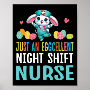 Bunny Dance Easter Eggs Just An Eggcellent Night S Poster