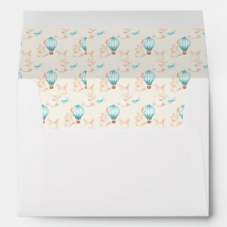 Bunny Dreams blue baby shower Envelope