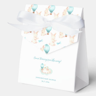 Bunny Dreams blue baby shower Favour Box