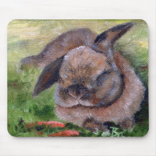 Bunny Dreams Mouse Pad (Front)