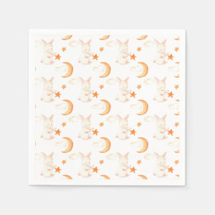 Bunny Dreams Neutral Baby Shower Napkin