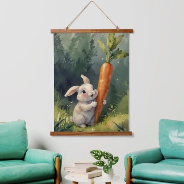 Bunny Dreams: Whimsical  Wood Topped Tapestry  (Creator Uploaded)